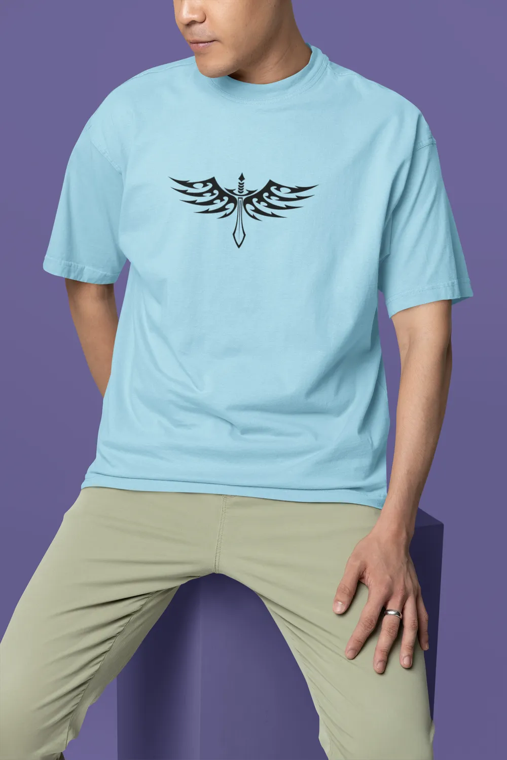 Samurai Warrior Graphic Unisex Oversized T-Shirt 2