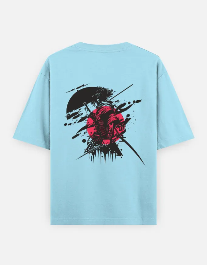 Samurai Warrior Graphic Unisex Oversized T-Shirt 3