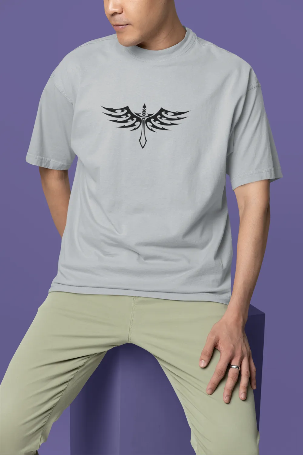 Samurai Warrior Graphic Unisex Oversized T-Shirt 2