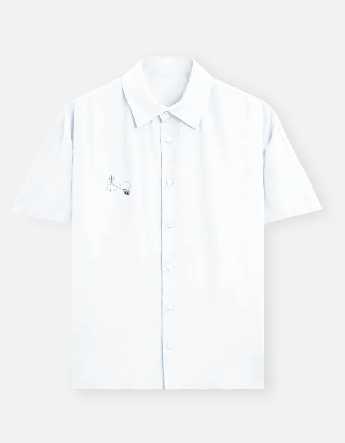 Krishna Flute & Trishul Unisex Oversized Shirt 4