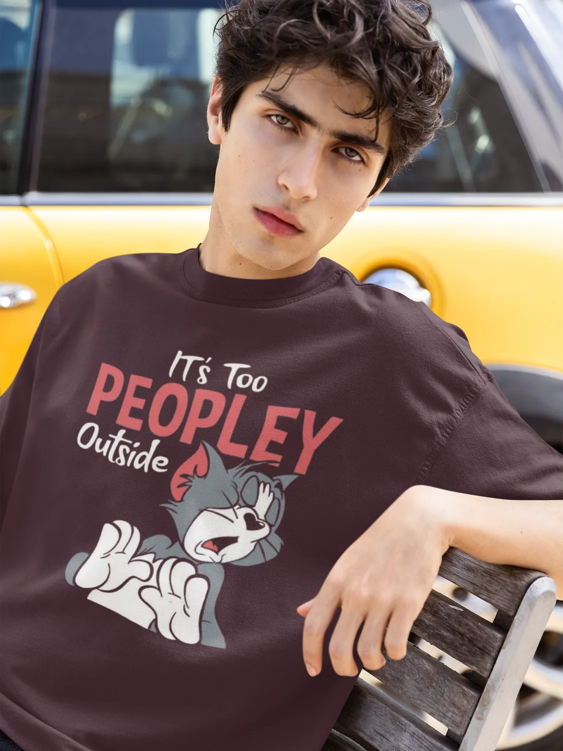 Funny Introvert Unisex Oversized T-Shirt