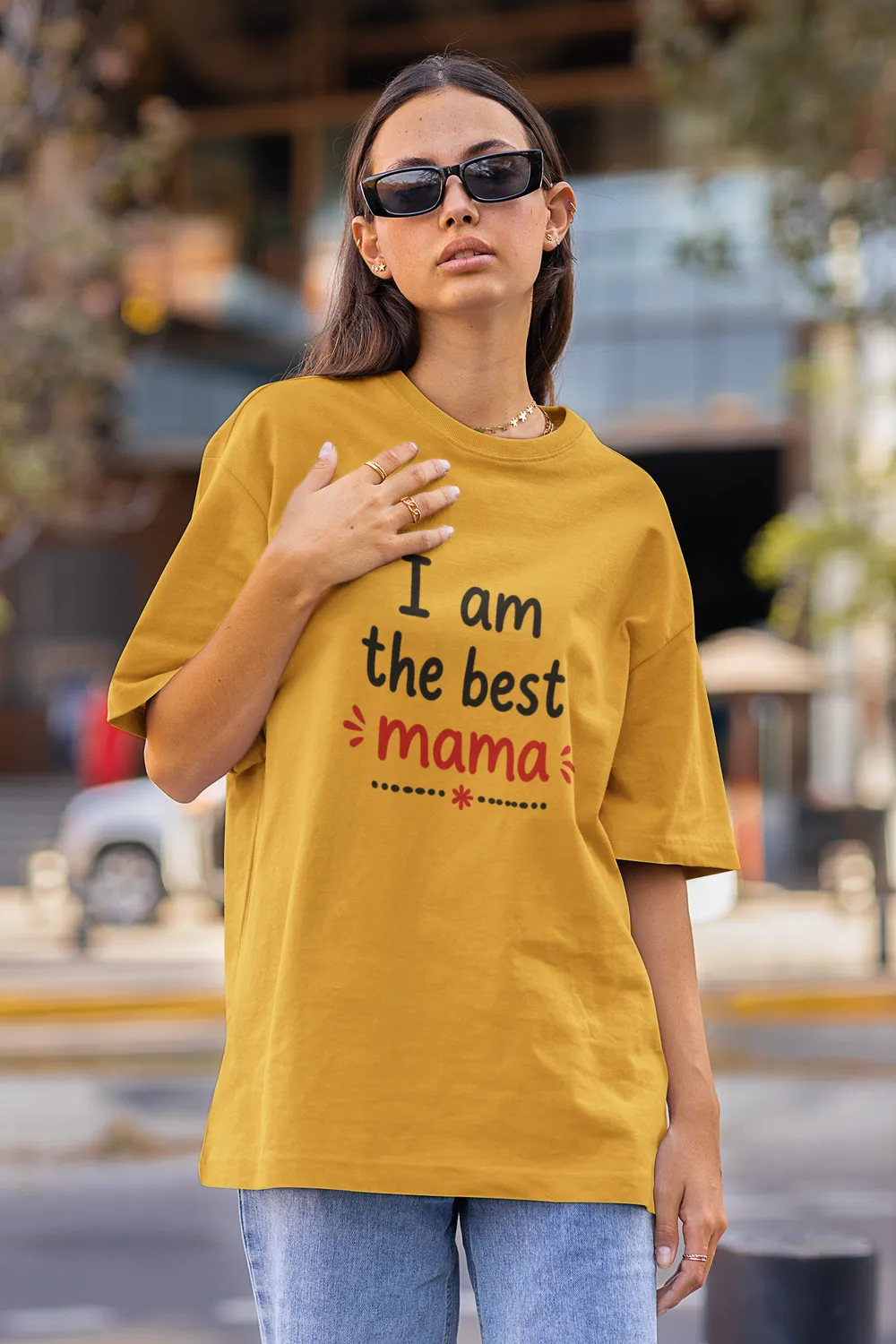 Funny WiFi Router Mom Oversized T-Shirt