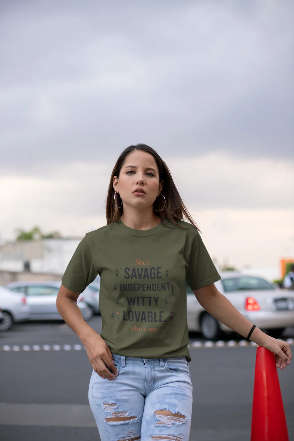 Empowering Women Oversized Graphic T-Shirt 1