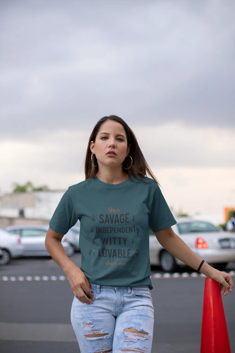 Empowering Women Oversized Graphic T-Shirt 1