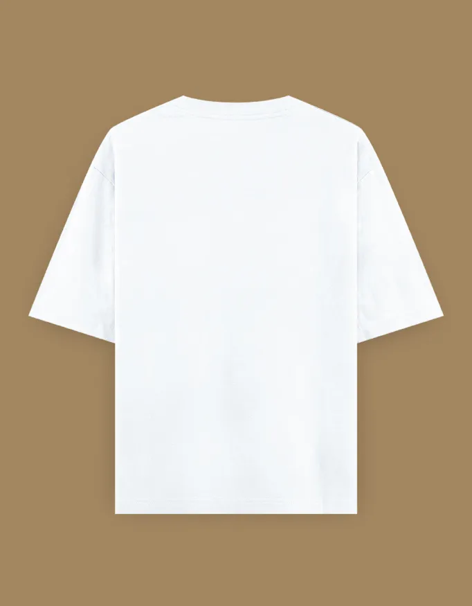 Tiger Claw Warli Art Unisex Oversized T-Shirt 3
