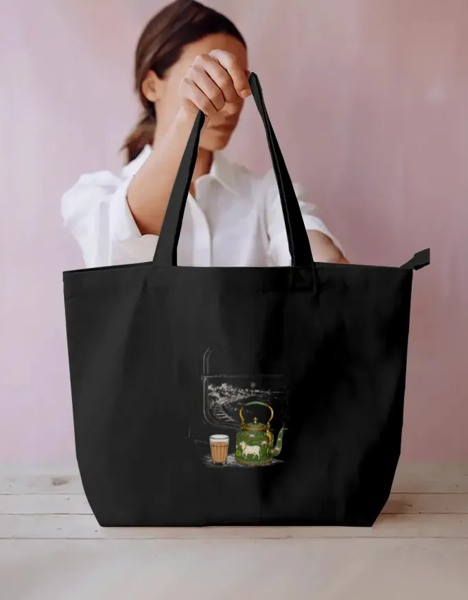Vintage Tea Kettle Tote Bag 2