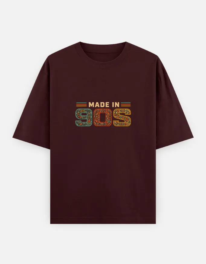 Made in 90s Millennial Oversized T-Shirt 3