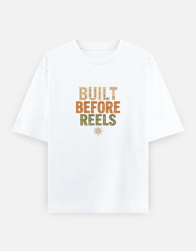 Built Before Reels Warli Art Oversized T-Shirt 4