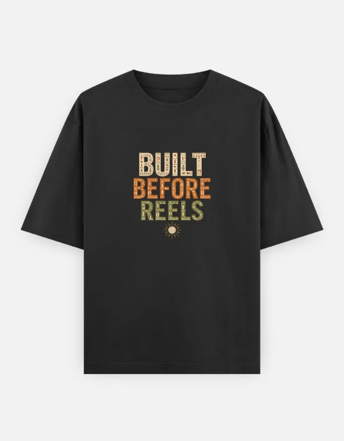 Built Before Reels Warli Art Oversized T-Shirt 3