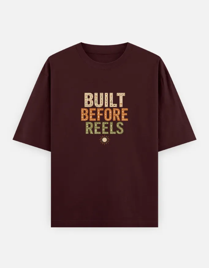 Built Before Reels Warli Art Oversized T-Shirt 3