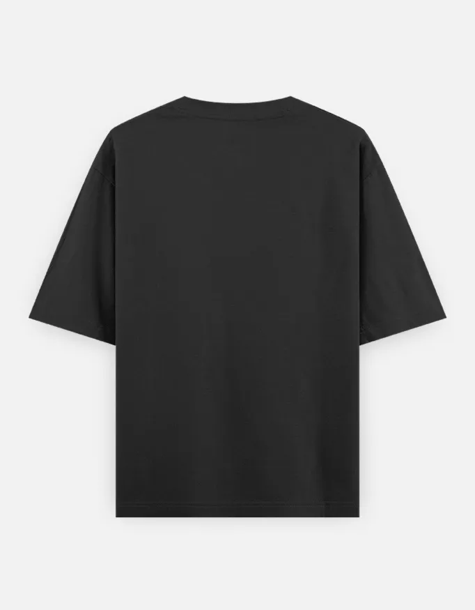 Folk Art Motif Graphic Unisex Oversized T-Shirt 3
