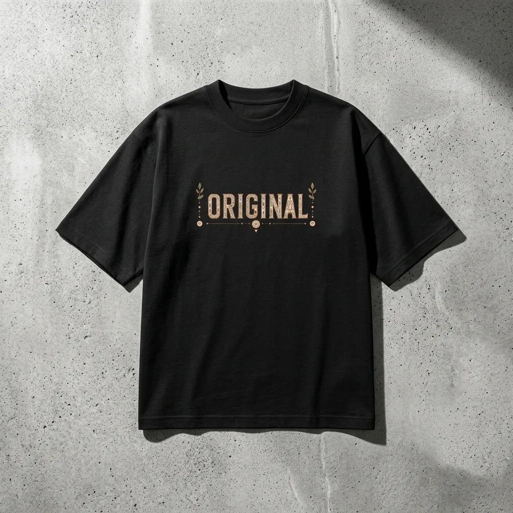 Folk Art Motif Graphic Unisex Oversized T-Shirt 2