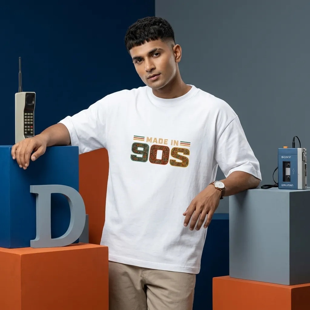 Made in 90s Millennial Oversized T-Shirt