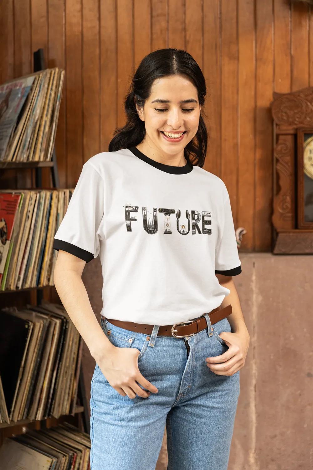 Future Ringer Typography T-Shirt
