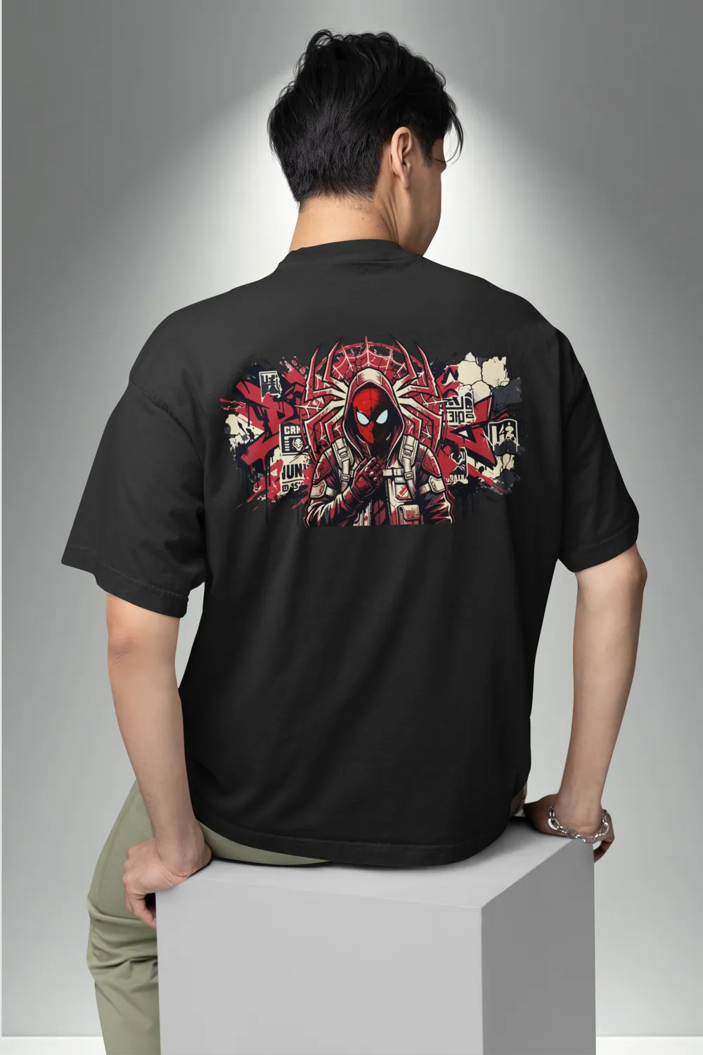 Spider-inspired Unisex Oversized Graphic T-Shirt 2