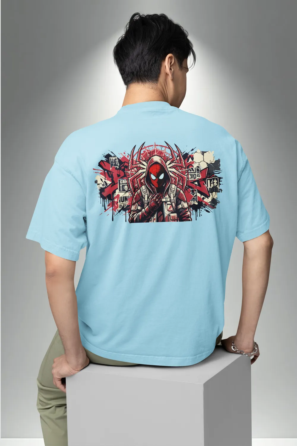 Spider-inspired Unisex Oversized Graphic T-Shirt 1