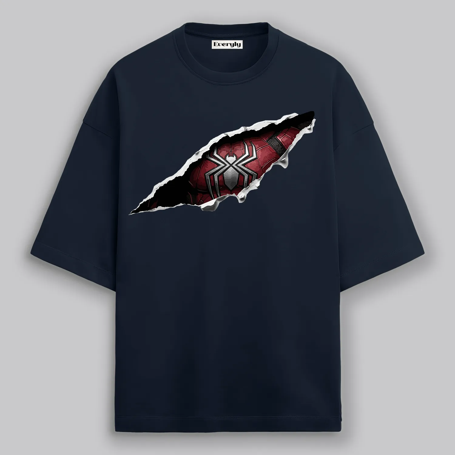 Spiderman Ripped Unisex Oversized Streetwear T-Shirt 3