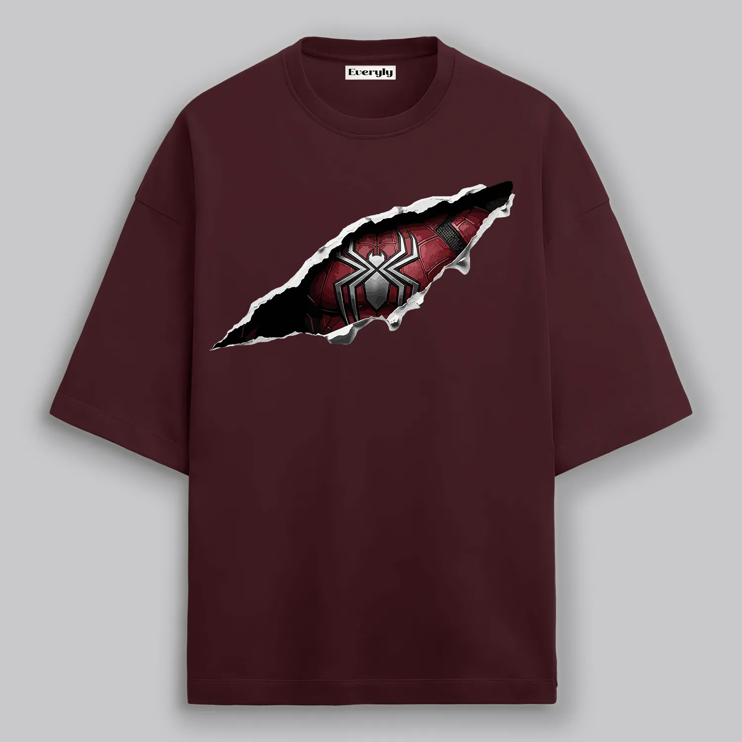 Spiderman Ripped Unisex Oversized Streetwear T-Shirt 3