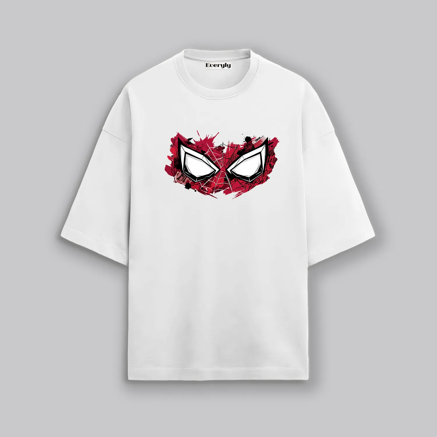 Superhero Spiderman Inspired Eyes Unisex Oversized T-Shirt 3