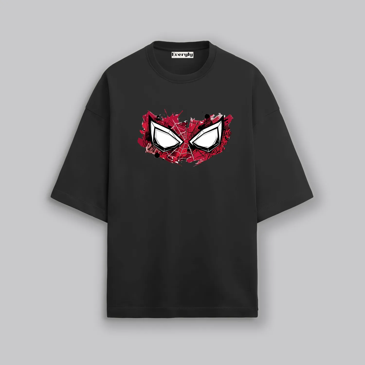 Superhero Spiderman Inspired Eyes Unisex Oversized T-Shirt 3