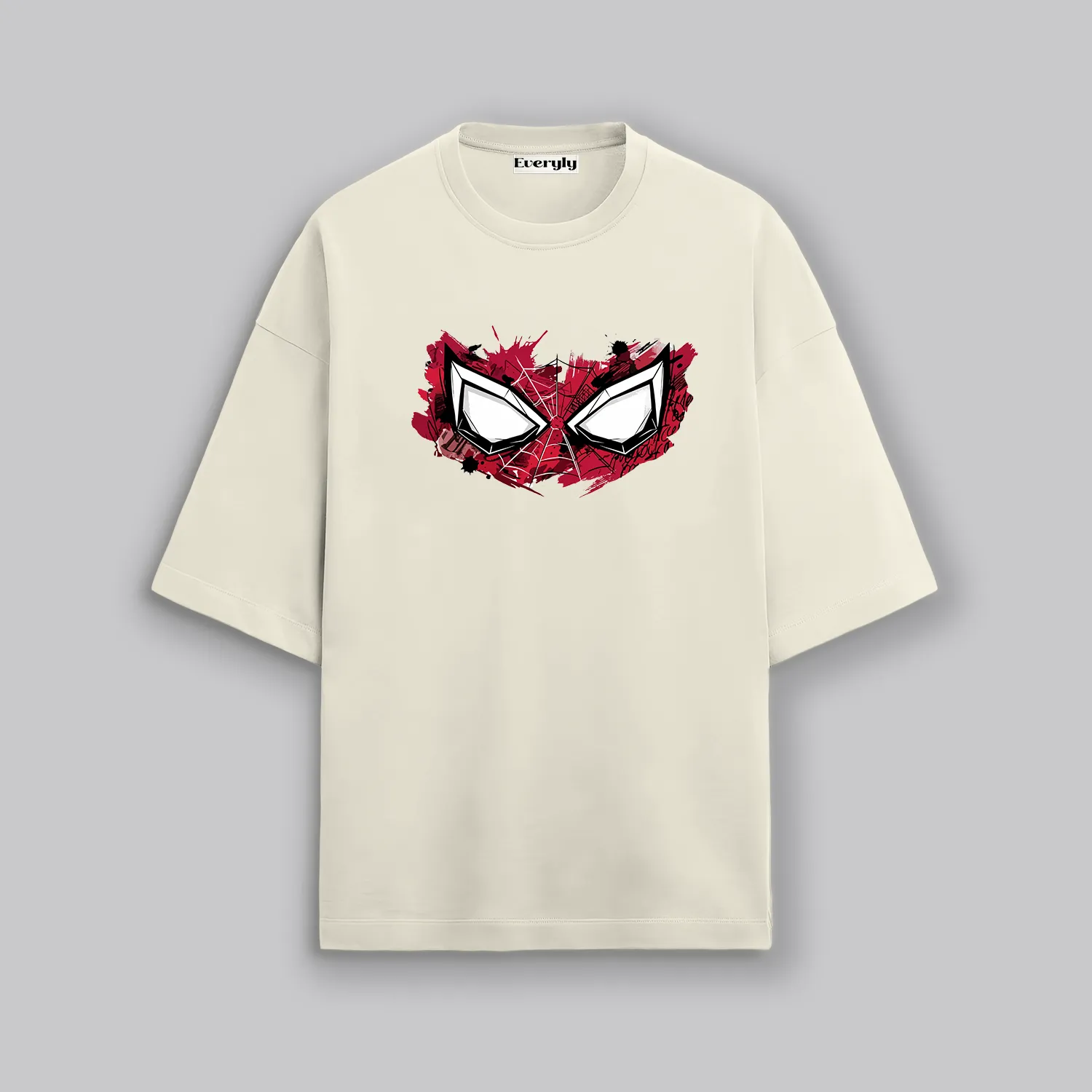 Superhero Spiderman Inspired Eyes Unisex Oversized T-Shirt 3