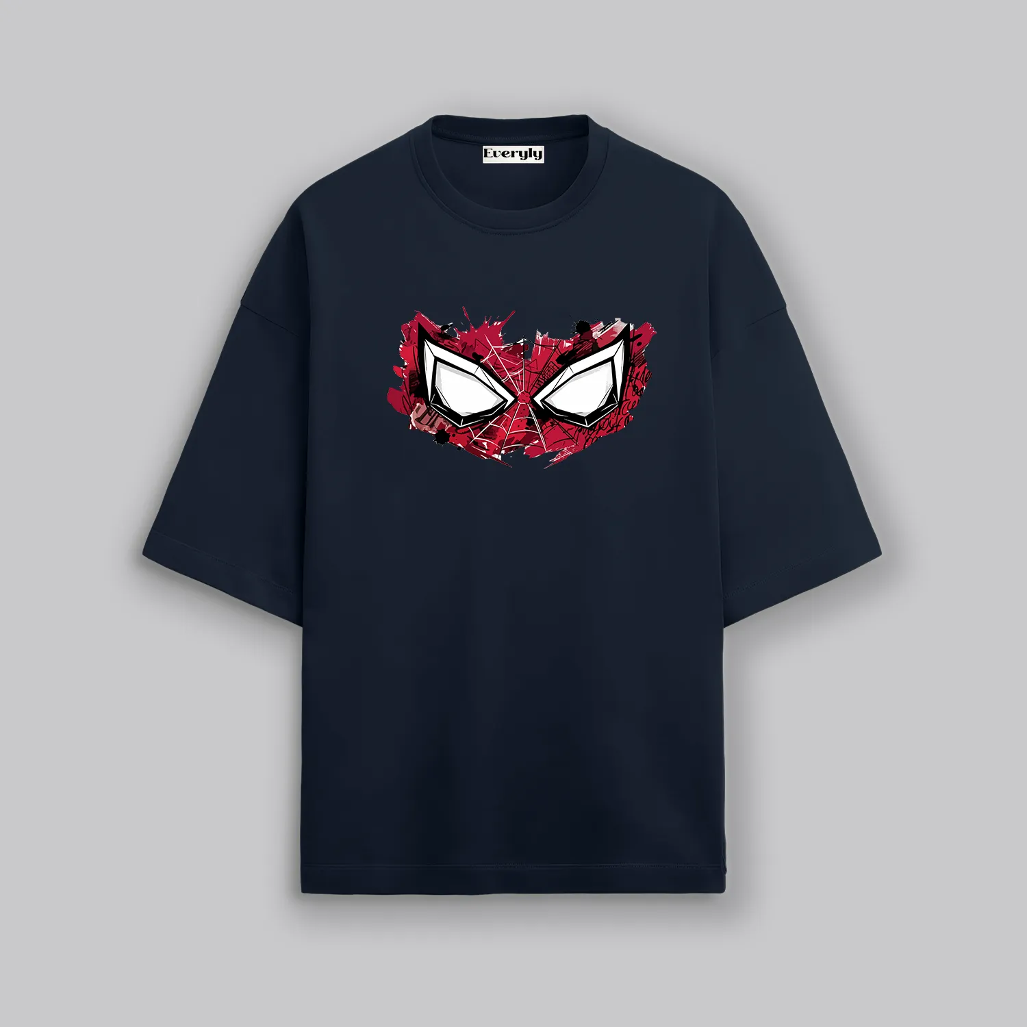 Superhero Spiderman Inspired Eyes Unisex Oversized T-Shirt 3