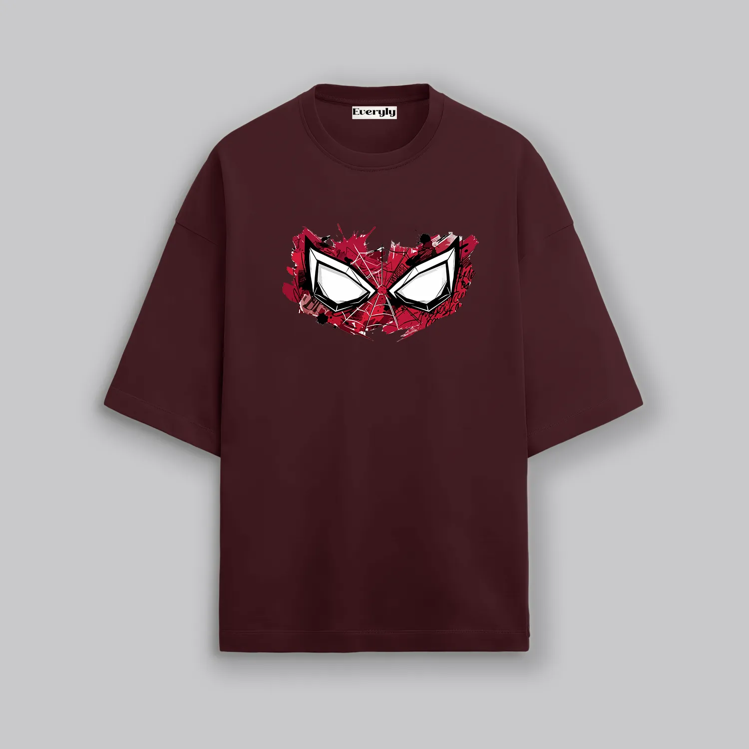 Superhero Spiderman Inspired Eyes Unisex Oversized T-Shirt 3