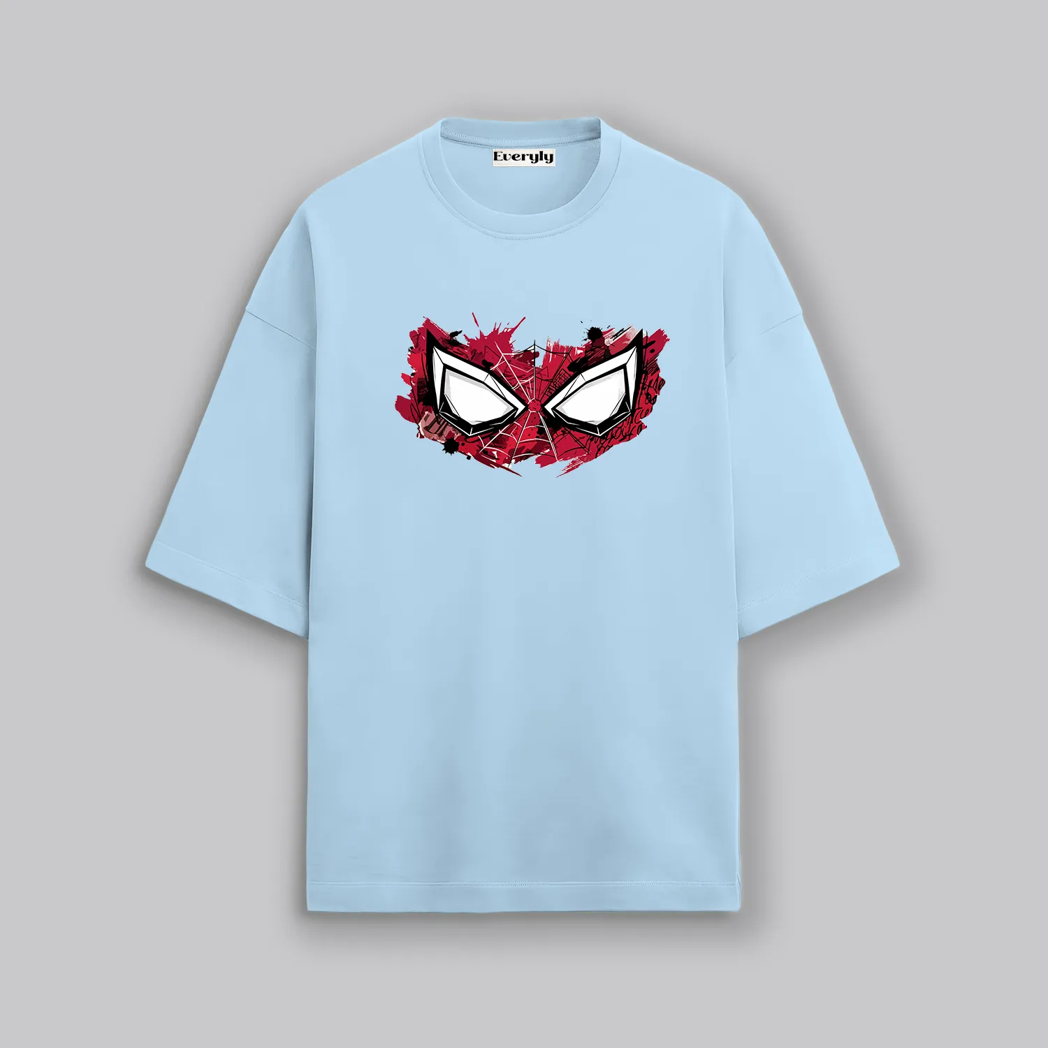 Superhero Spiderman Inspired Eyes Unisex Oversized T-Shirt 3