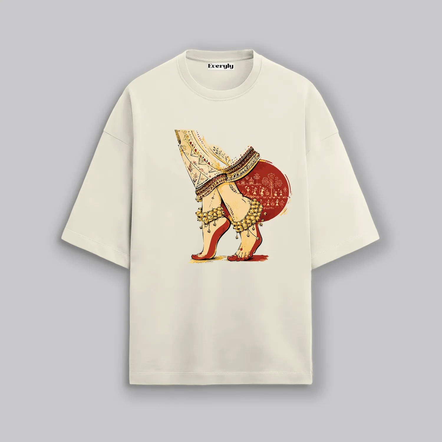 Catch Me Centre Stage: Everyly's Dance Lover Tee – Where Warli Art Meets Streetwear Excellence