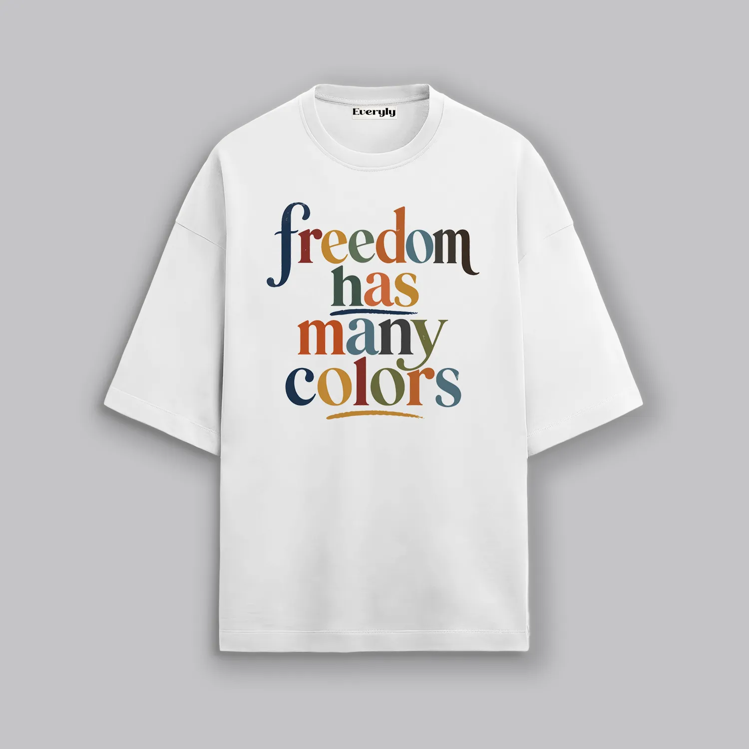 Freedom Has Many Colors – Indian Art Oversized T-Shirt 3