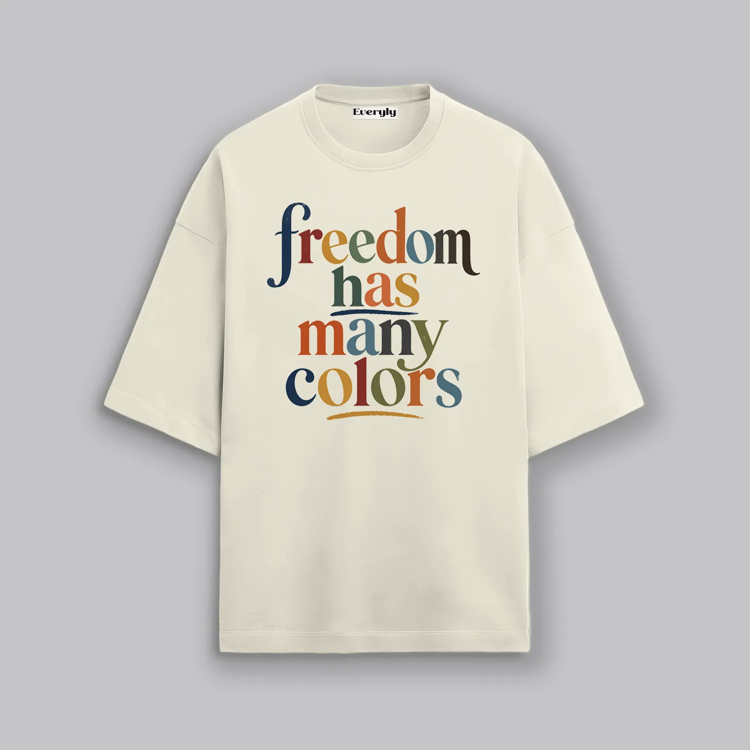 Freedom Has Many Colors – Indian Art Oversized T-Shirt 3